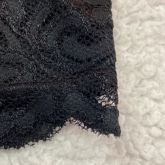 Emmdee Black Bandeau Bralette Lace/Lined Preowned - Picture 2 of 6